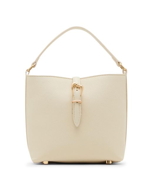 Anne Klein White S Small Bucket With Detachable Strap