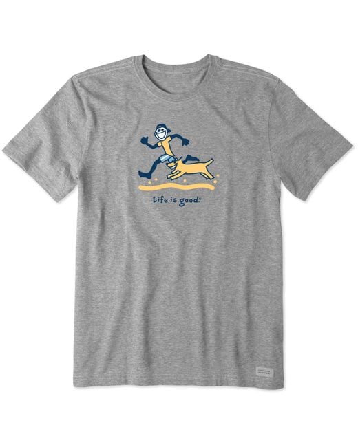 Life Is Good. Gray Crusher Tee