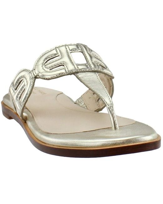 cole haan gold sandals