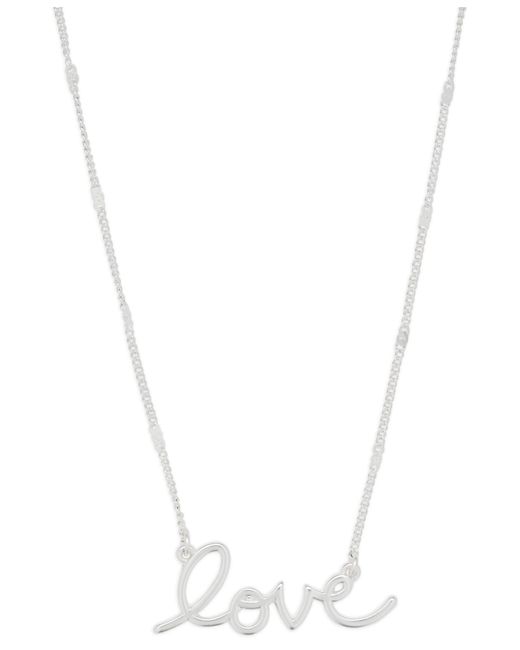 Lucky Brand White Love Necklace