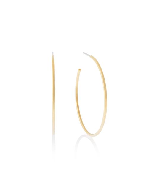 Michael Kors Metallic Gold-tone Hoop Earrings