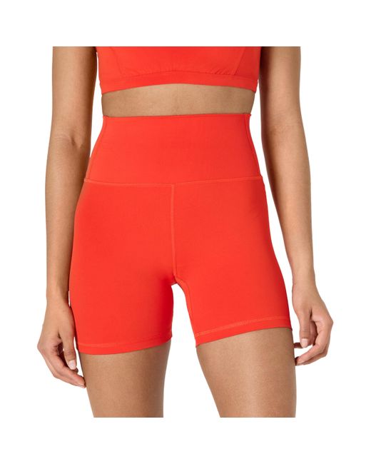 Amazon Essentials Red Active FormFlex Butterweiche Yoga-Radlerhose