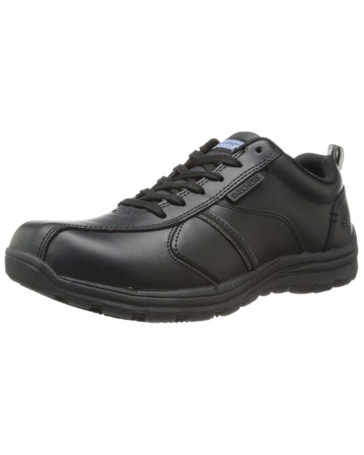 Skechers Black For Work Hobbes Shoe for men
