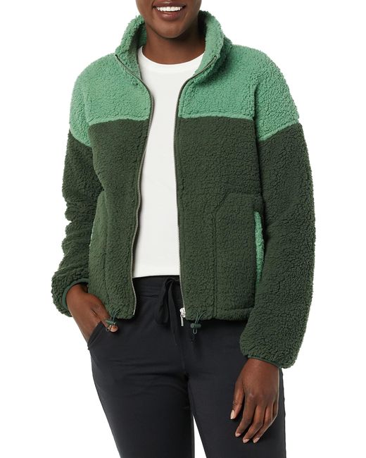 Amazon Essentials Green Sherpa Jacket