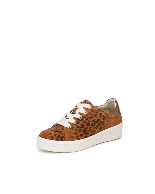 Naturalizer Women's Brown S Sneaker Tan Animal Print Multi M