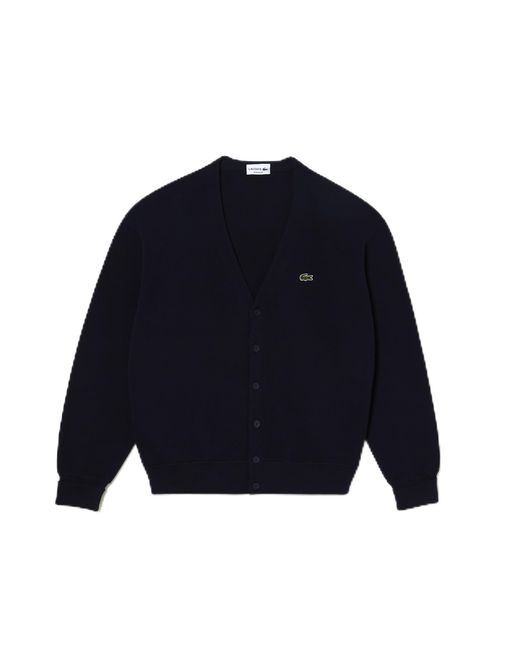 Lacoste Blue Long Sleeve Relaxed Fit Cardigan