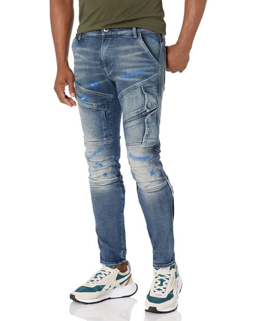 G-Star RAW Blue Airblaze 3d Skinny Fit Jeans for men