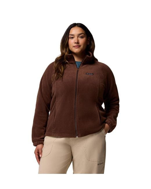 Columbia Women's Brown S Benton Springs Full Zip Fleece Jacket