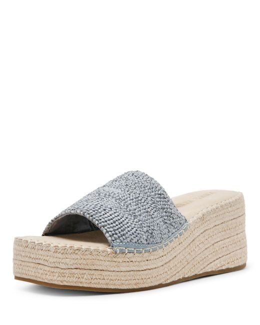 Anne Klein Women's White Wedge Sandal Cruz