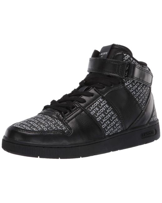 Fugtig måle kupon Lacoste Leather Tramline Mid Sneaker in Black/White (Black) - Save 39% -  Lyst