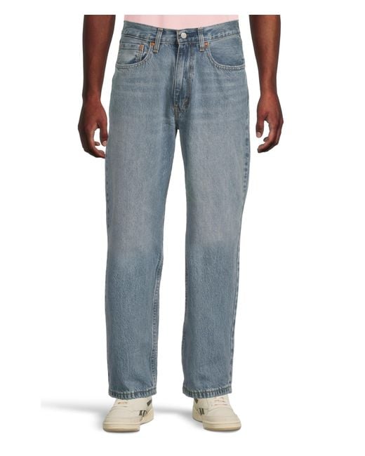 Levi's Blue 565 Loose Straight Jeans, for men