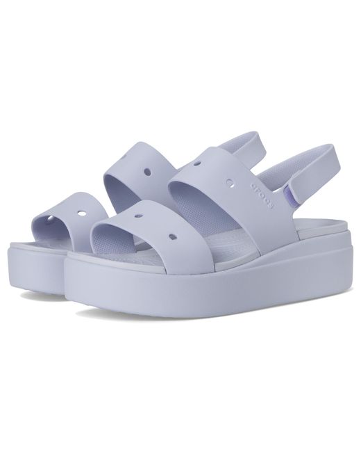 CROCSTM Blue Brooklyn 4u Low Wedges Sandal