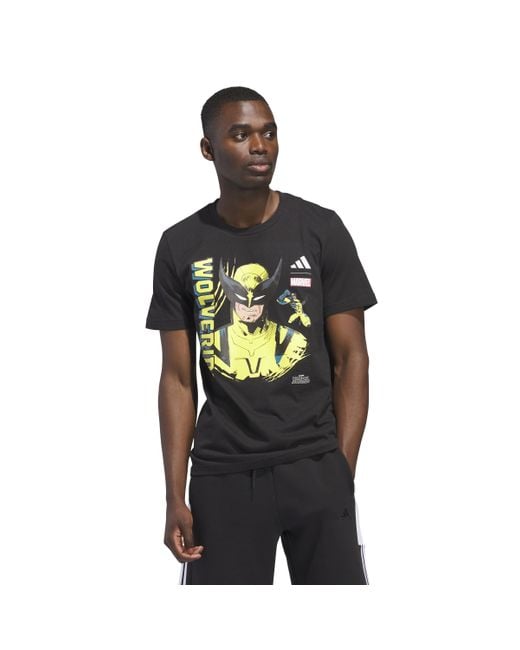 adidas Marvel Wolverine Graphic T shirt in Black for Men Lyst