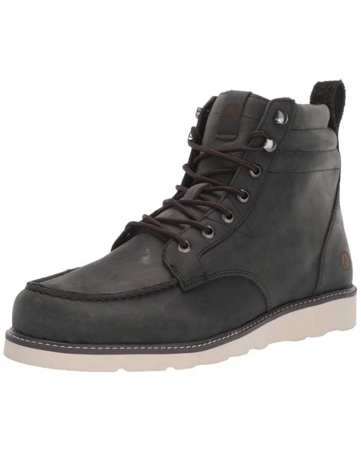 Volcom Black Willington Waterproof Leather Boot for men