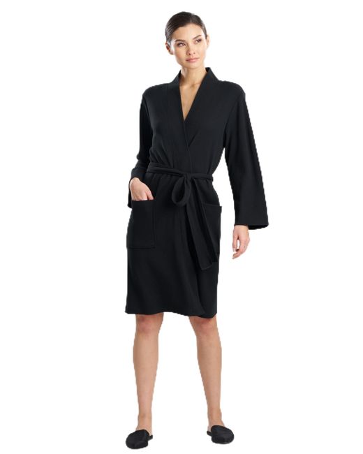 Natori Black Tranquility-waffle Wrap Length 40"