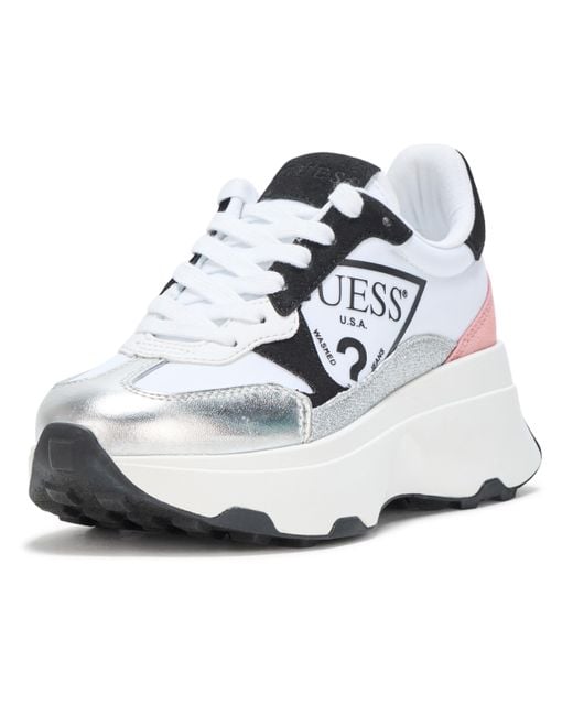 Guess Calebb Sneaker in Metallic Lyst UK