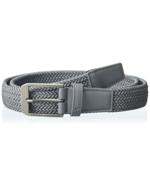 Under Armour Gray Drive Braided Belt for men