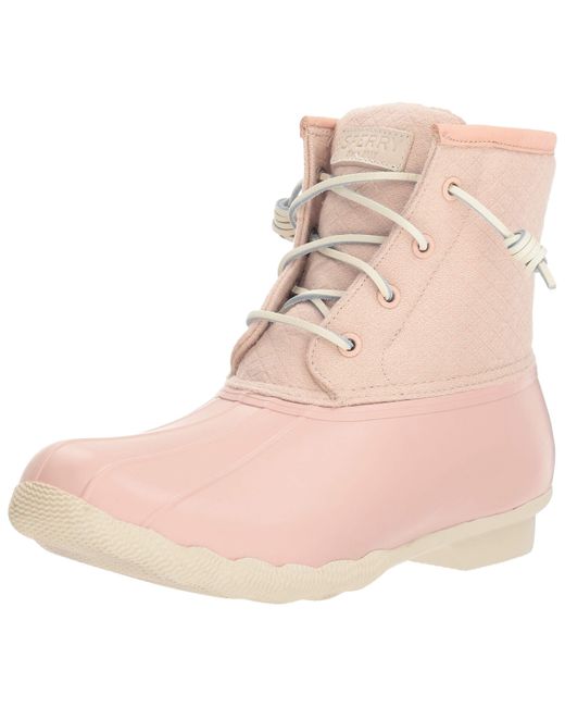 pink sperry boots