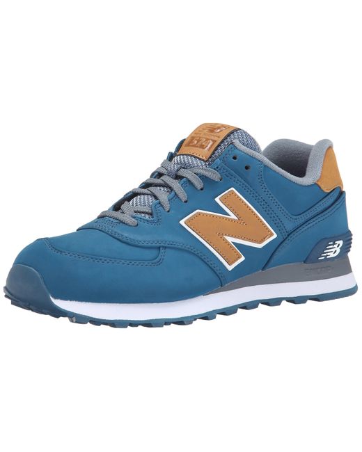 New Balance 574 V1 Luxe Sneaker in Blue/Tan (Blue) for Men | Lyst