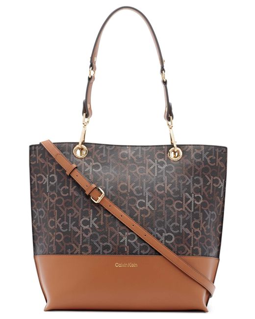 Calvin Klein Sonoma Double Handle Signature North/south Tote With