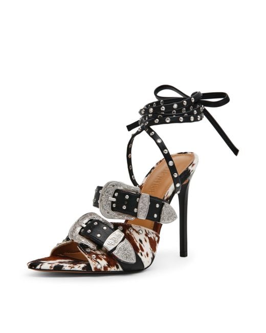 Steve Madden Women's Black Saddle Sandal