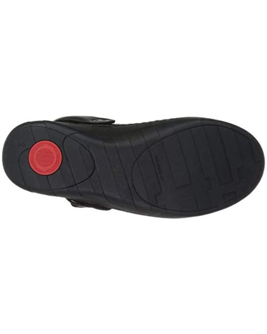 fitflop gogh mens leather clogs black
