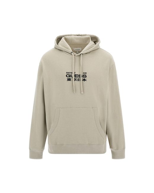 Guess Gray Eco Roy East West Hoodie for men
