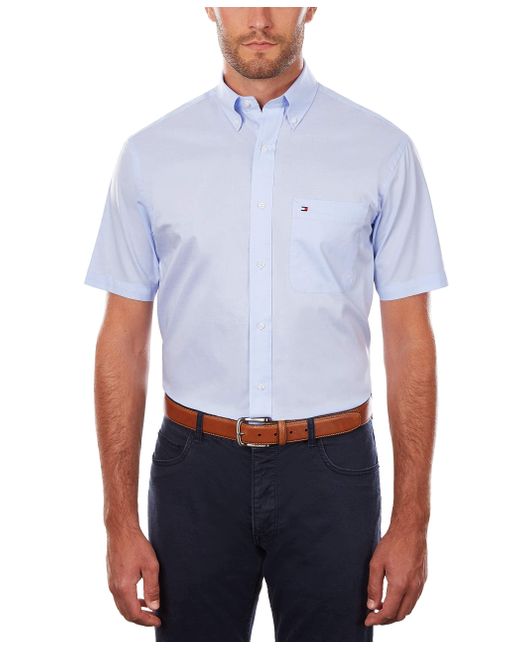 Tommy Hilfiger White Short Sleeve Button-down Shirt for men
