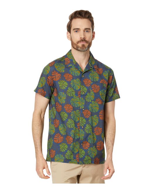 Pendleton Green Short Sleeve Aloha Shirt for men