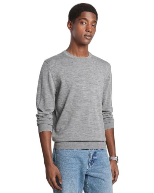 Michael Kors Gray Merino Crewneck Sweater for men