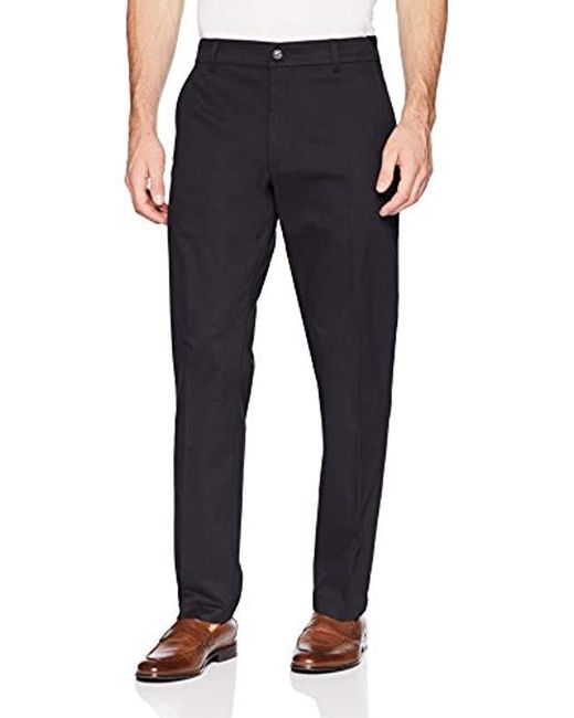 Lee Jeans Black Performance Series Tri-flex No Iron Relaxed Fit Pant for men