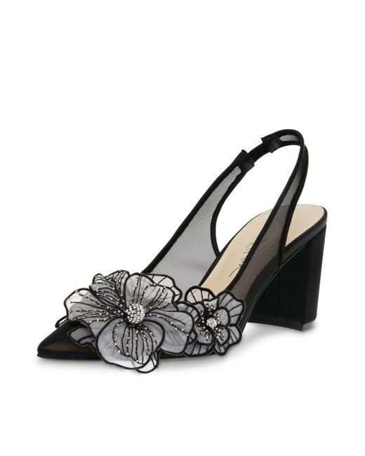 Betsey Johnson Black Petra High Heels, Textile