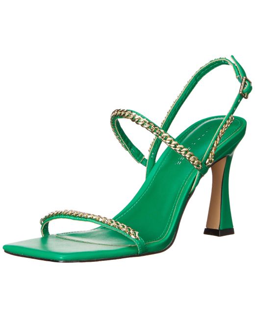 Marc Fisher Droid Heeled Sandal in Green | Lyst