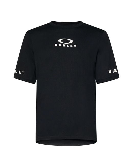 Oakley Black Seeker Flow Short Sleeve Jersey for men