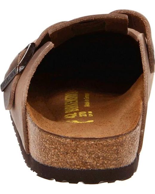 birkenstock clogs tobacco brown