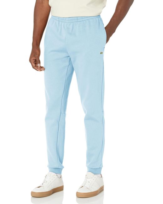 Lacoste Blue Tapered Fit W/adjustable Waist Sweatpants for men