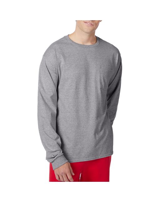 Hanes Gray Essentials T-shirt for men