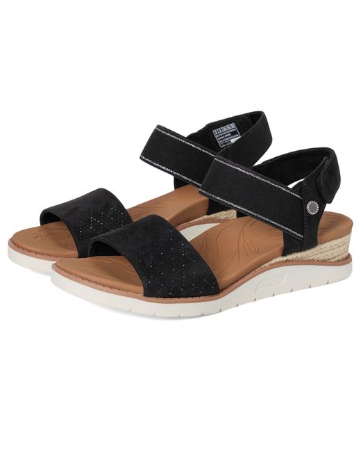 Skechers Black Martha Stewart Arch Fit Beach Kiss-beyond Chic Sandal