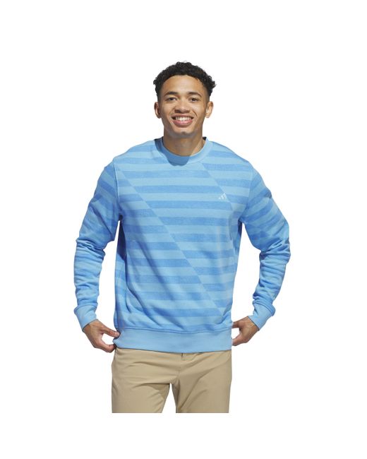 Adidas Blue Ultimate365 Printed Crewneck Sweatshirt for men