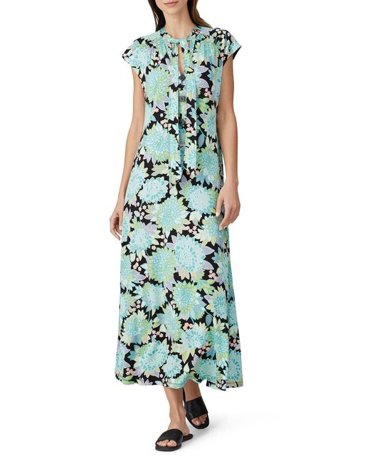 Kate Spade Green Rent The Runway Pre-loved Dahlia Bloom Maxi