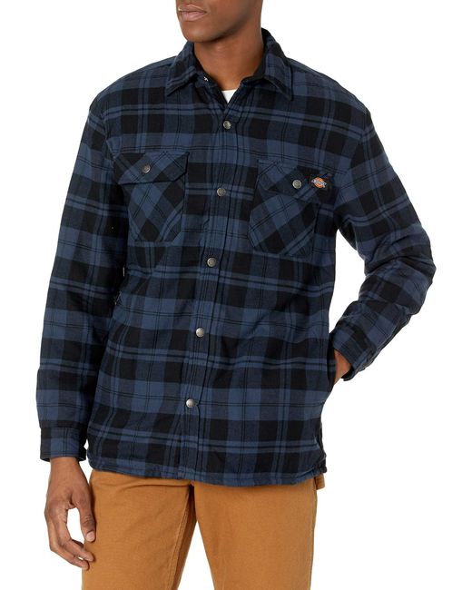 Tall Sherpa Lined Flannel Shirt Jacket 