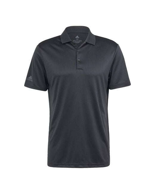 Adidas Black Performance Primegreen Golf Polo Shirt for men