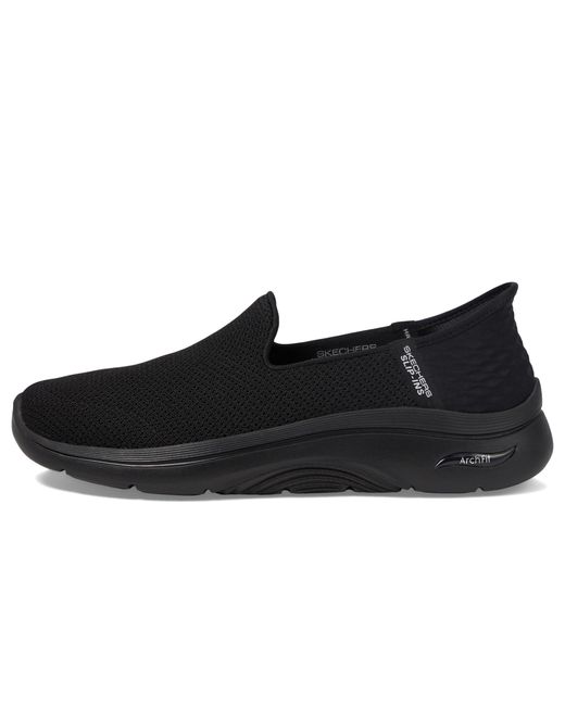 Skechers Black Go Walk Arch Fit 2.0 Delara Hands Free Slip-ins Sneaker