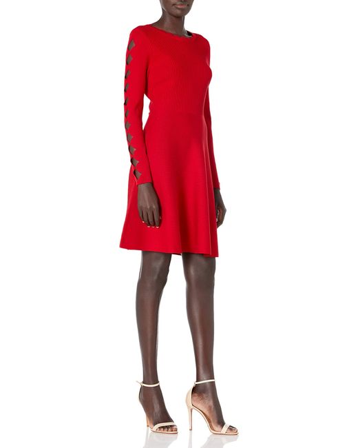 MILLY Scalloped Fit And Flare Knit 