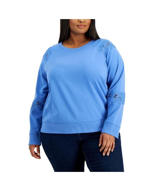 Tommy Hilfiger Blue Plus Everyday Soft Long Sleeve Pullover