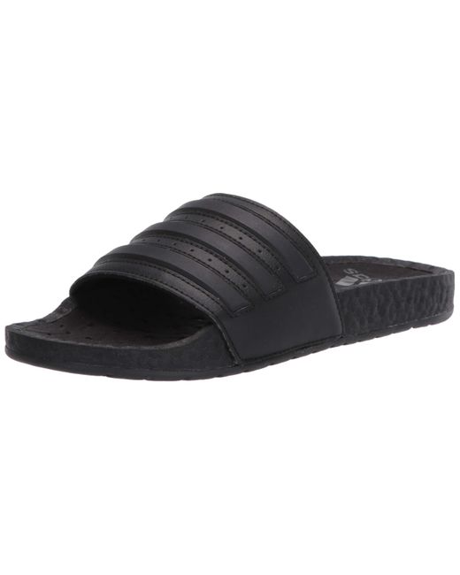 adidas black boost slides