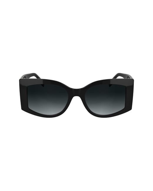Karl Lagerfeld Black Kl6183s Rectangular Sunglasses