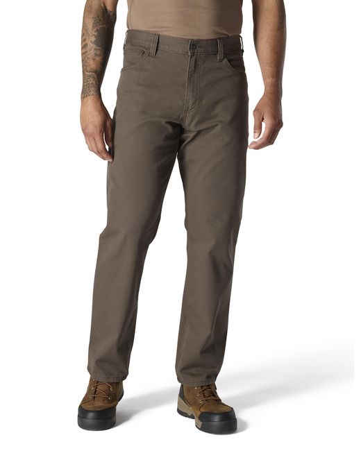 Carhartt Brown Rugged Flex Rigby Five Pocket Pant for men