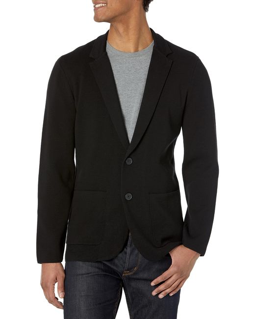 Emporio Armani Black A | X Armani Exchange Petite Cotton Polyester Blazer for men
