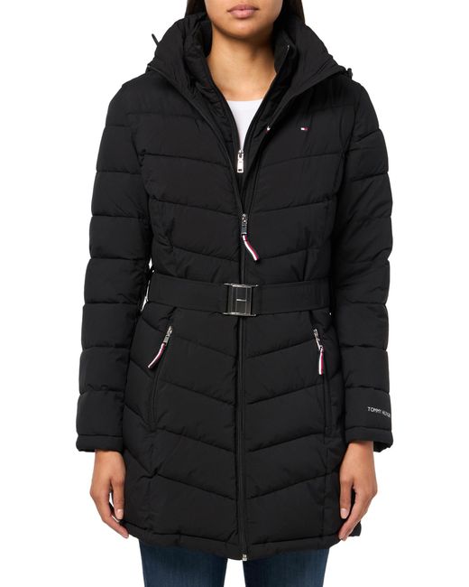 Tommy Hilfiger Outerwear Belted Puffer,black